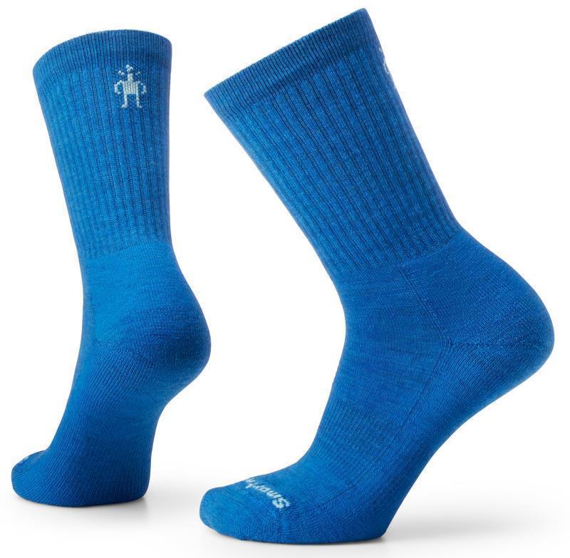 Everyday Solid Rib Crew Socks - Unisex - Laguna Blue 1