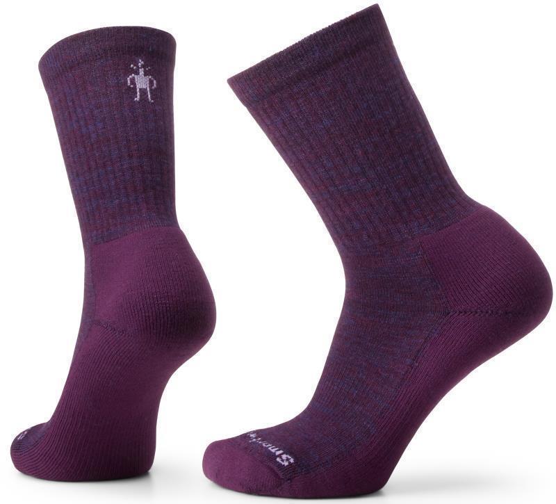 Everyday Solid Rib Crew Socks - Unisex - Purple Iris 1