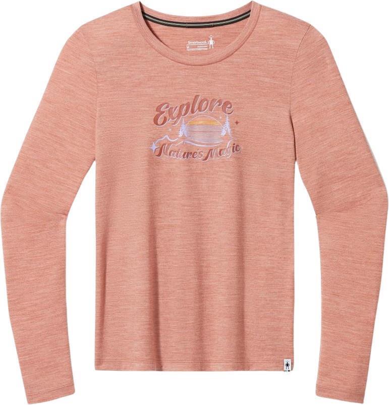 Explore Nature`s Magic Graphic LS Tee - Womens - Copper Heather 1