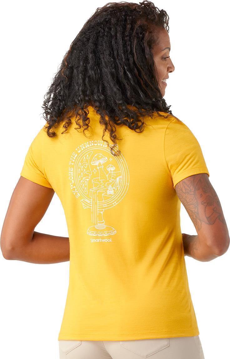 Explore The Unknown Graphic SS Tee - Womens - Honey Gold 4