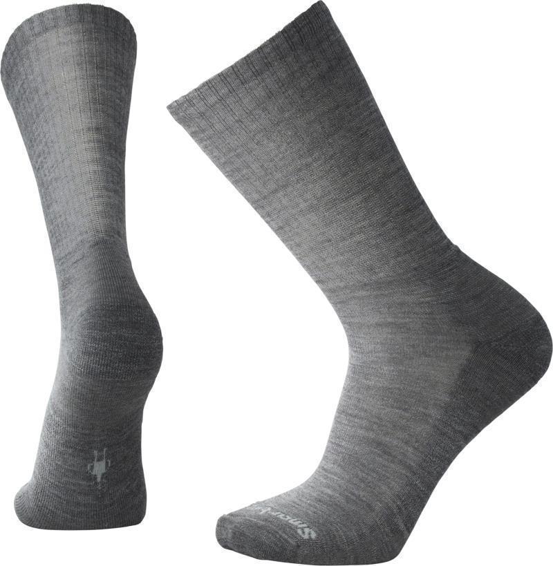 Heathered Rib Socks - Mens - Medium Gray Heather 1