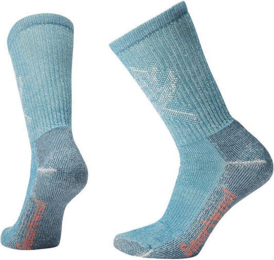 Hike Classic Edition Light Cushion Leaf Pattern Crew Socks - Womens - Twilight Blue 1