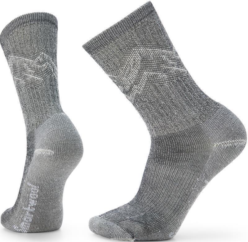 Hike Classic Edition Light Cushion Mountain Pattern Crew Socks - Mens - Black 1