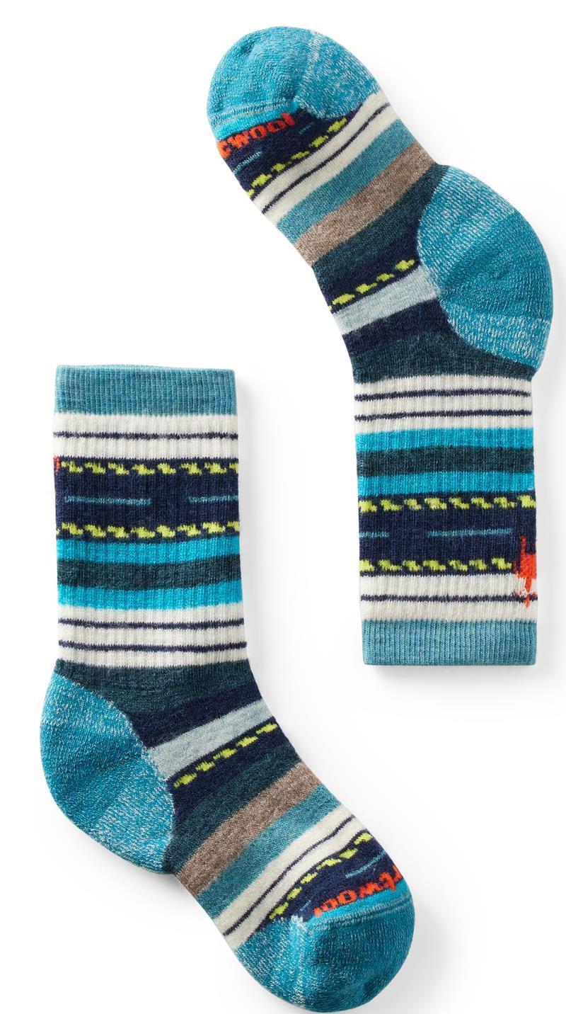 Hike Full Cushion Margarita Crew Socks - Kids - Cascade Green 1