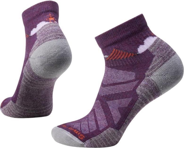 Hike Light Cushion Clear Canyon Pattern Ankle Socks - Womens - Purple Iris 1