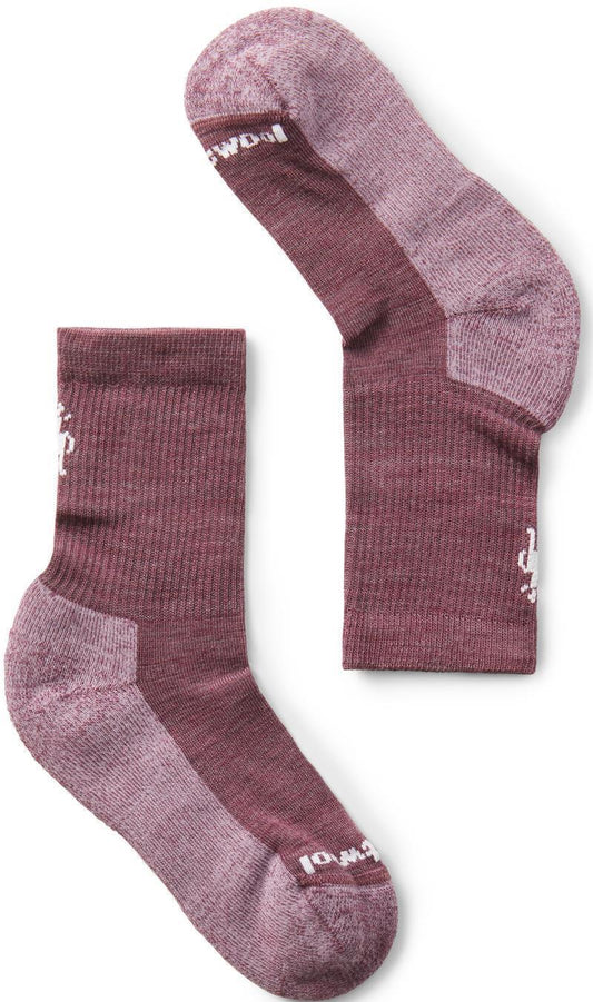 Hike Light Cushion Crew Socks - Kids - Argyle Purple 1