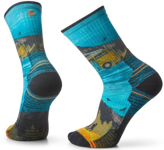 Hike Light Cushion Great Excursion Print Crew Socks - Mens - Multi Color 1
