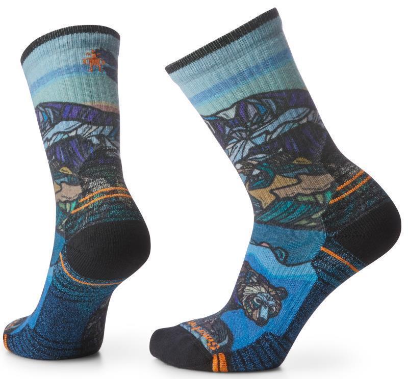 Hike Light Cushion Icy Range Print Crew Socks - Womens - Multi Color 1