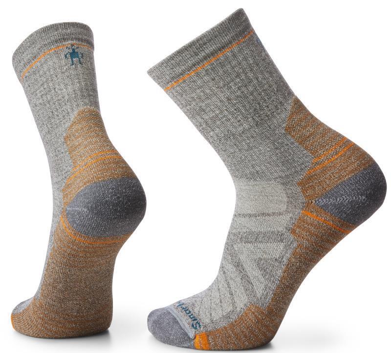 Hike Light Cushion Mid Crew Socks - Mens - Taupe / Natural Marl 1
