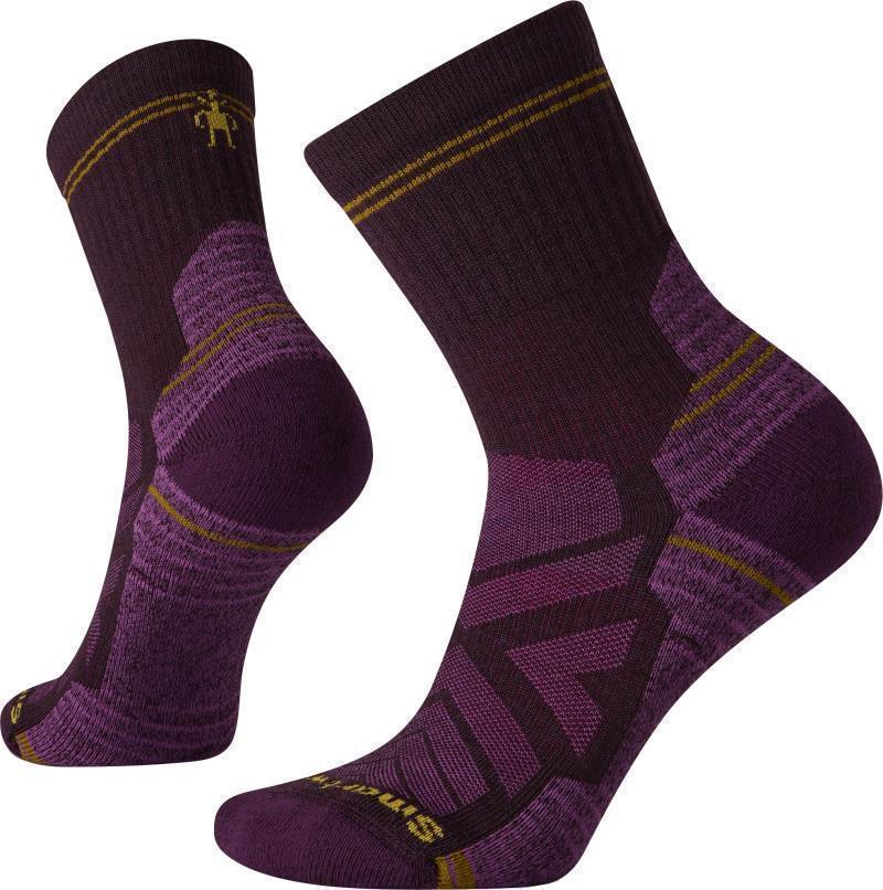 Hike Light Cushion Mid Crew Socks - Womens - Bordeaux 1