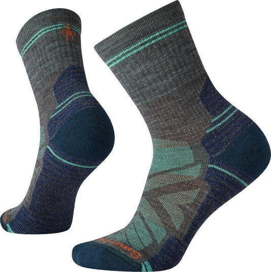 Hike Light Cushion Mid Crew Socks - Womens - Medium Gray 1
