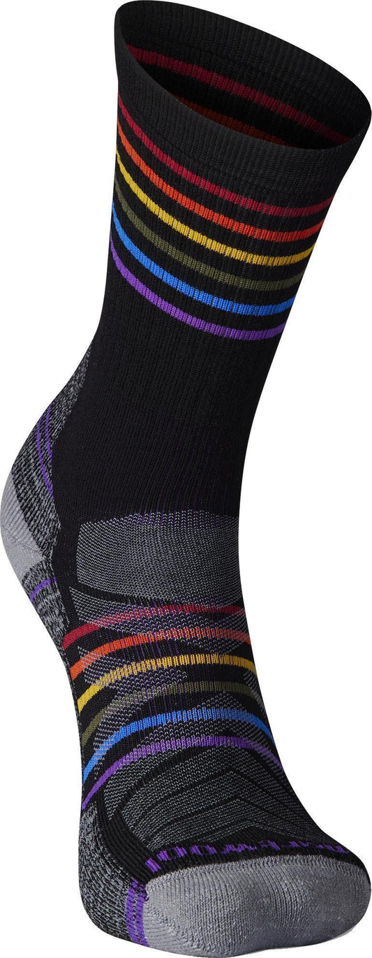 Hike Light Cushion Pride Pattern Crew Socks - Mens - Black 2