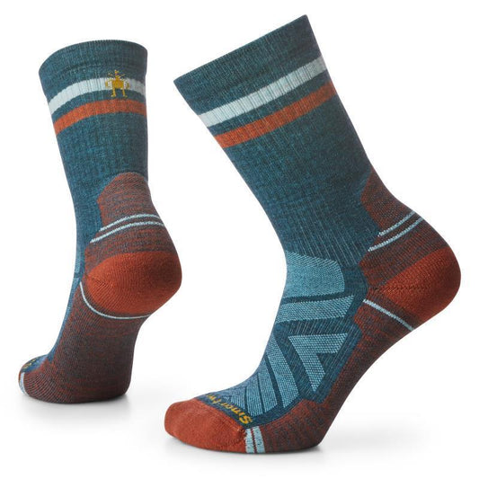 Hike Light Cushion Tube Stripe Crew Socks - Womens - Twilight Blue 1