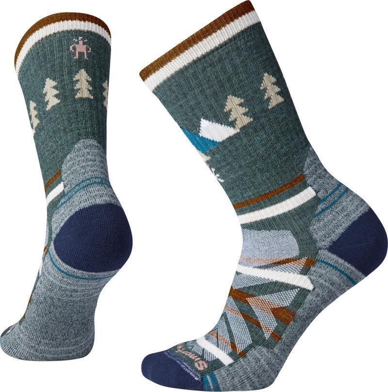 Hike Light Cushion Under the Stars Crew Socks - Womens - Dark Sage 1