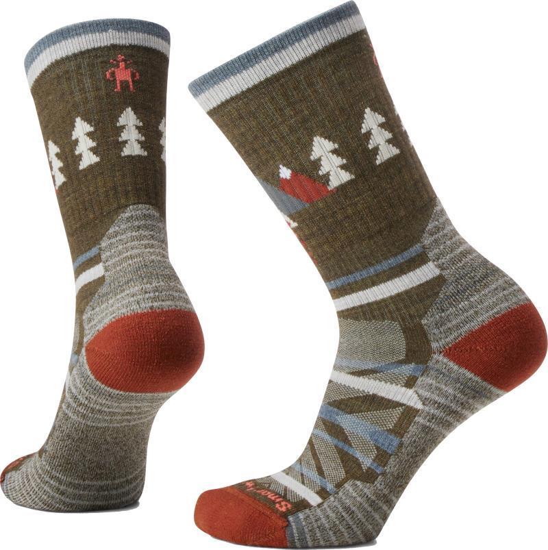 Hike Light Cushion Under the Stars Crew Socks - Womens - Military Olive 1