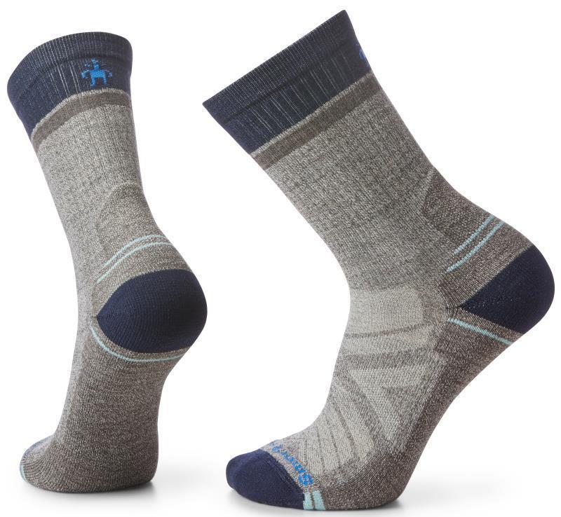 Hike Light Cushion Winding Trail Crew Socks - Mens - Taupe / Natural Marl 1