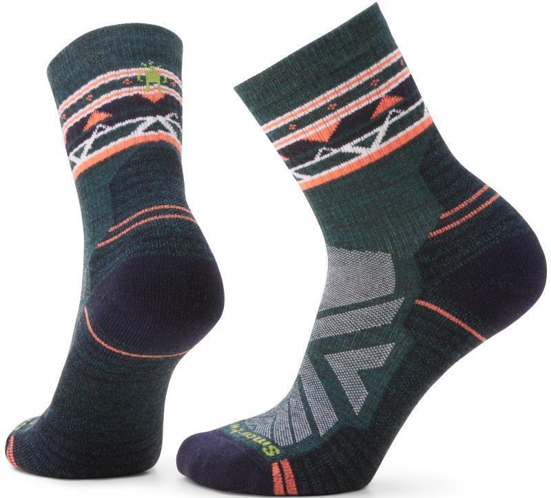 Hike Light Cushion Zig Zag Valley Mid Crew Socks - Womens - Twilight Blue 1