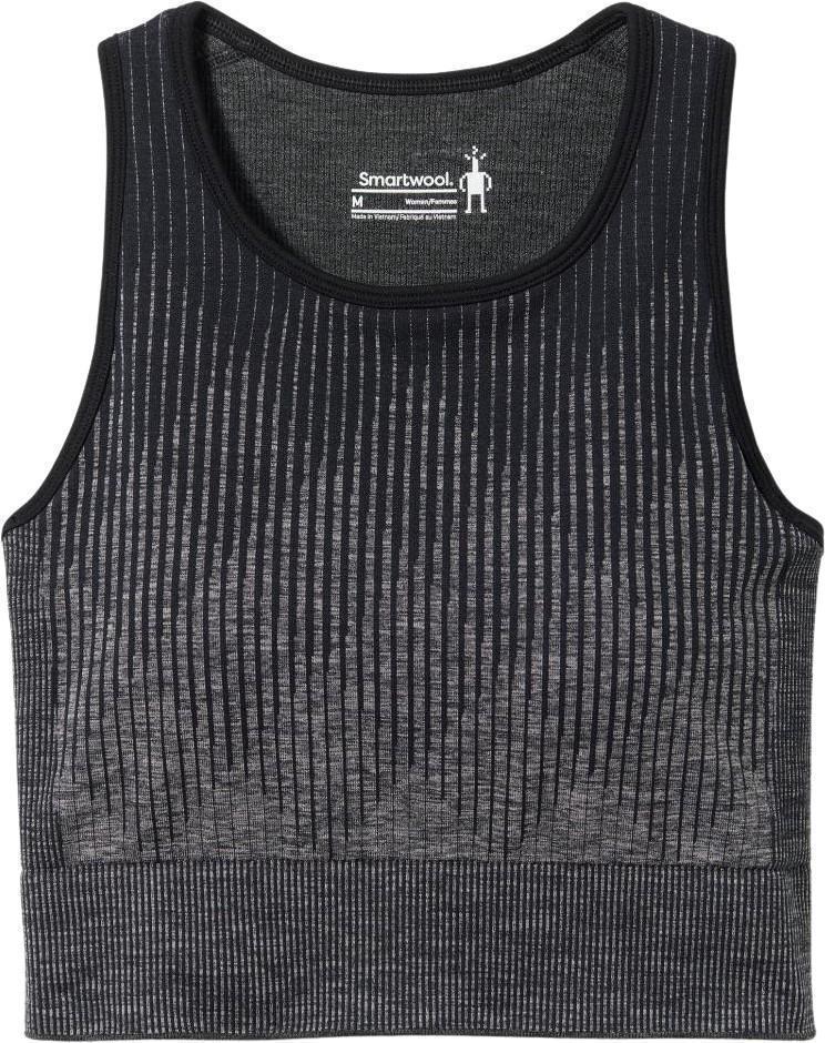 Intraknit Crop Bra - Black Heather 1