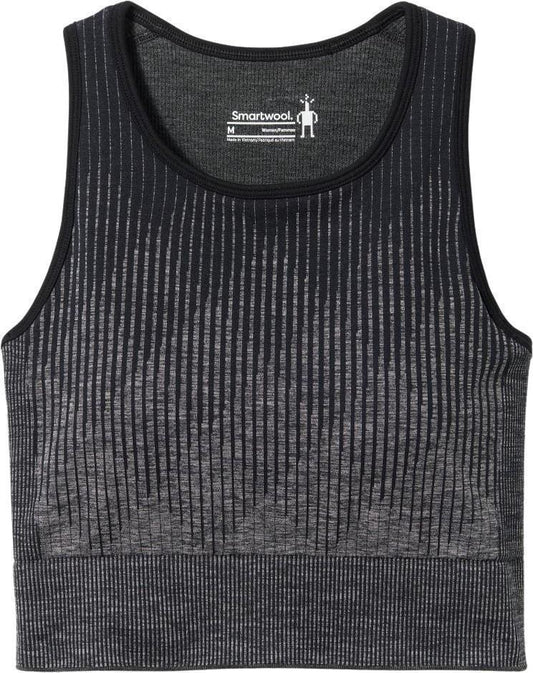 Intraknit Crop Bra - Black Heather 1