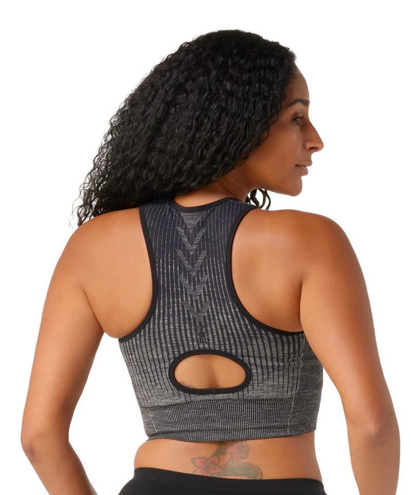 Intraknit Crop Bra - Black Heather 3