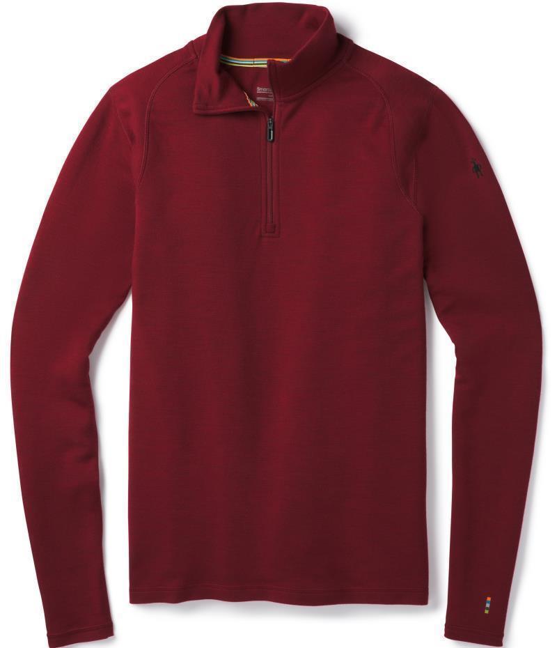 Merino 250 Baselayer 1/4 Zip - Mens - Tibetan Red Heather 1