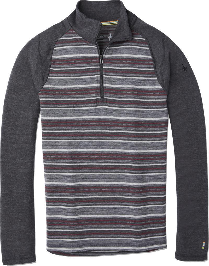 Merino 250 Baselayer Pattern 1/4 Zip - Mens - Charcoal Margarita 1