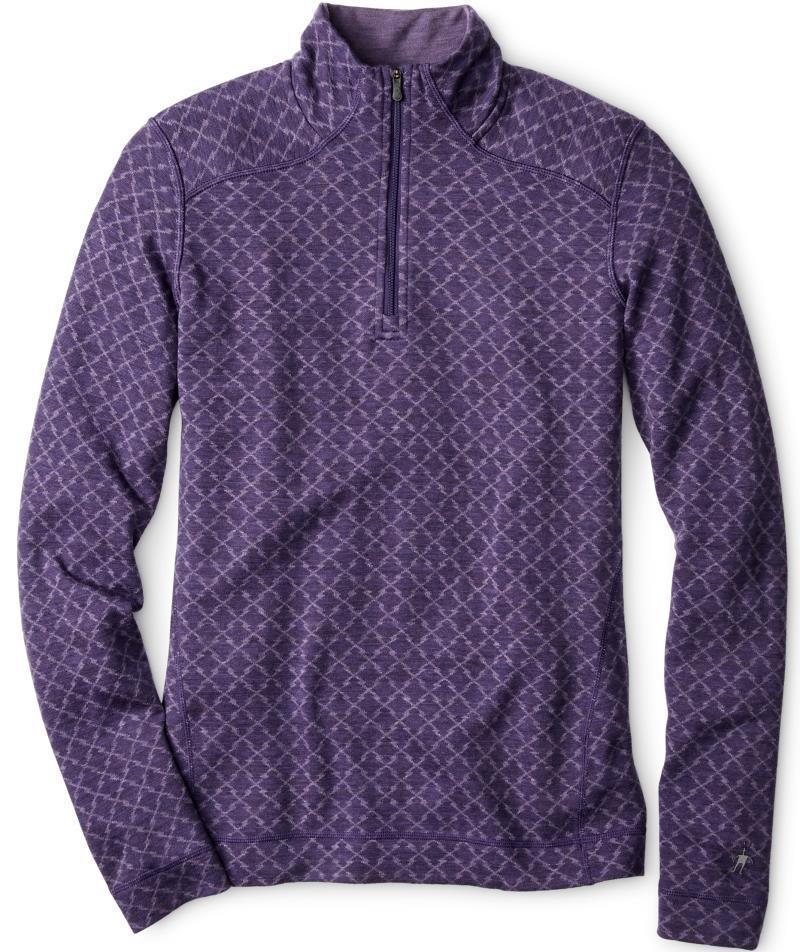 Merino 250 Baselayer Pattern 1/4 Zip - Womens - Mountain Purple Heather 1