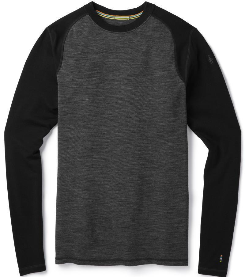 Merino 250 Baselayer Pattern Crew - Mens - Black / Black 1