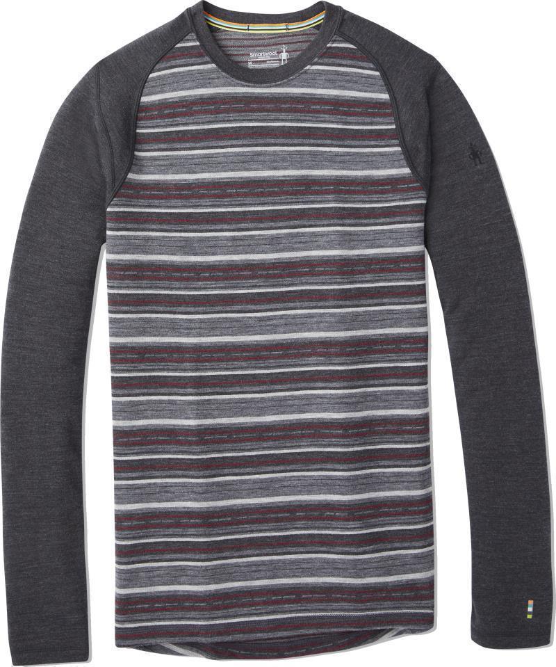 Merino 250 Baselayer Pattern Crew - Mens - Charcoal Margarita 1