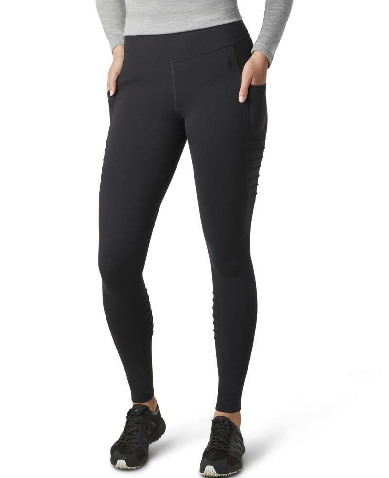 Merino Sport Moto Leggings - Womens - Black 2