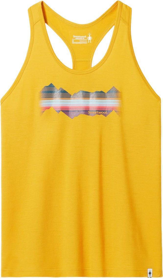 Mountain Horizon Graphic Tank - Womens - Honey Gold 1