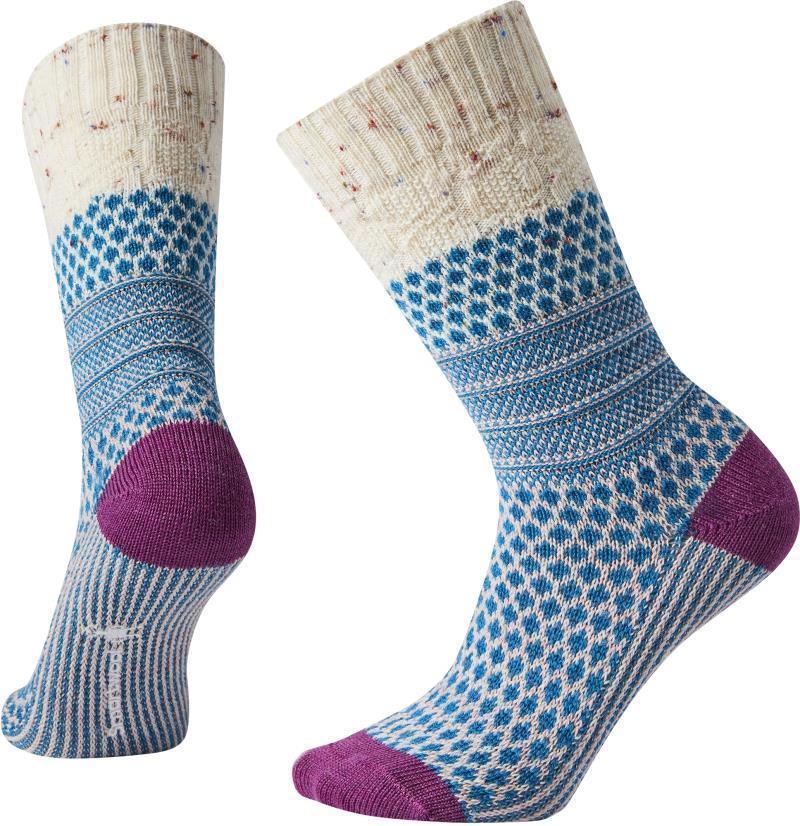 Popcorn Cable Socks - Womens - Multi Donegal 1