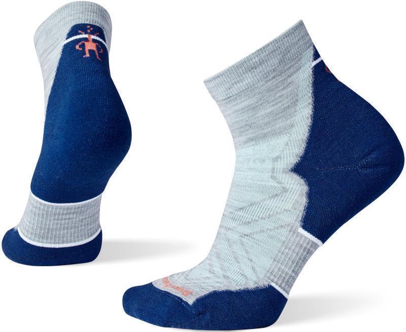 Run Targeted Cushion Ankle Socks - Womens - Light Gray 1