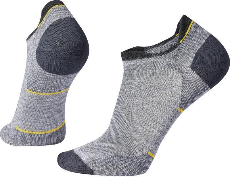Run Zero Cushion Low Ankle Socks - Mens - Light Gray 1