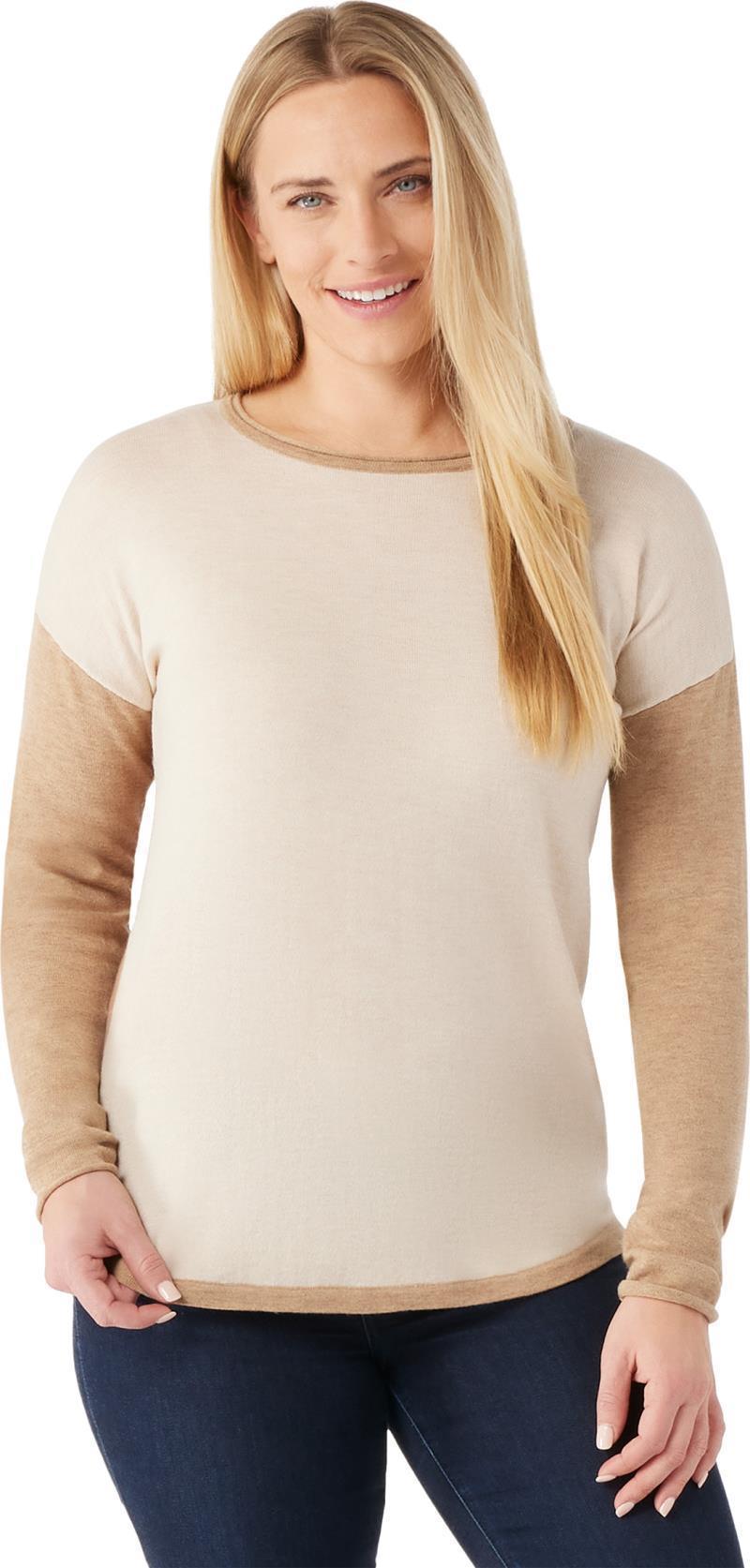 Shadow Pine Colorblock Sweater - Womens - Almond Heather 2