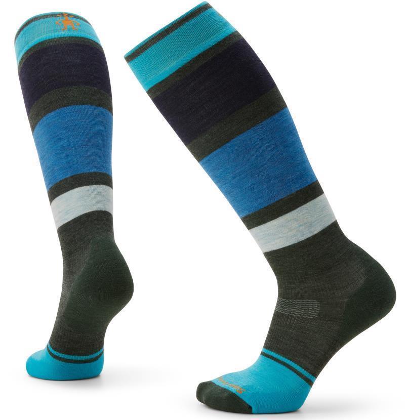 Snowboard Targeted Cushion Over The Calf Socks - Womens - dark sage 1