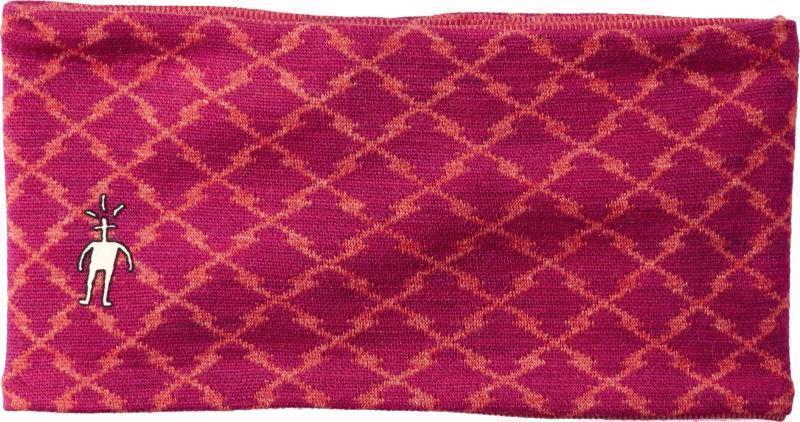 Thermal (250) Merino Pattern Reversible Headband - Berry Heather 1