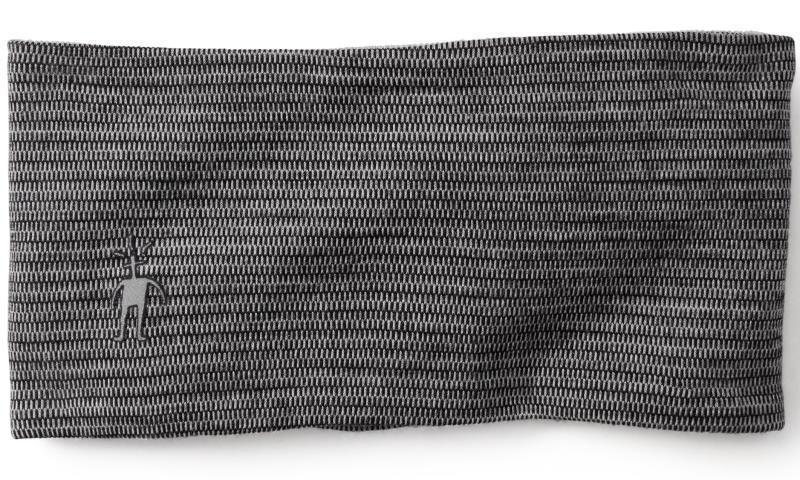 Thermal (250) Merino Pattern Reversible Headband - Black / Light Gray 1