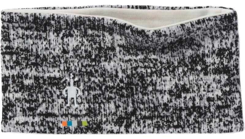 Thermal (250) Merino Pattern Reversible Headband - Black / Moonbeam Heather 1