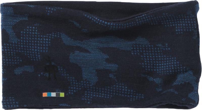 Thermal (250) Merino Pattern Reversible Headband - Deep Navy / Bright Cobalt 1