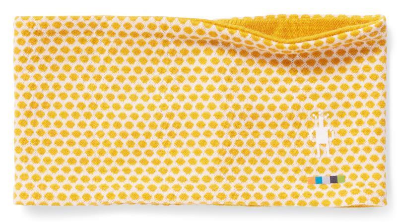 Thermal (250) Merino Pattern Reversible Headband - Honey Gold Dot 1