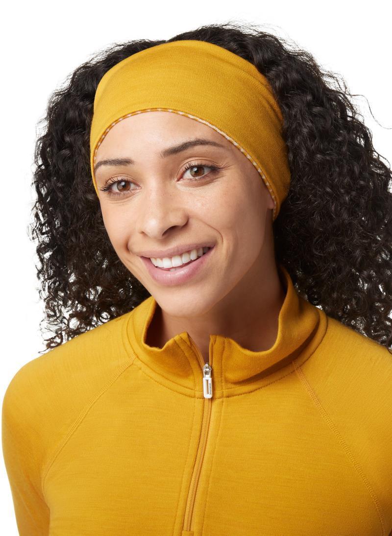 Thermal (250) Merino Pattern Reversible Headband - Honey Gold Dot 3