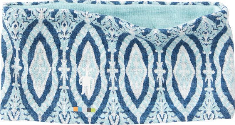 Thermal (250) Merino Pattern Reversible Headband - Nile Blue Medallion 1