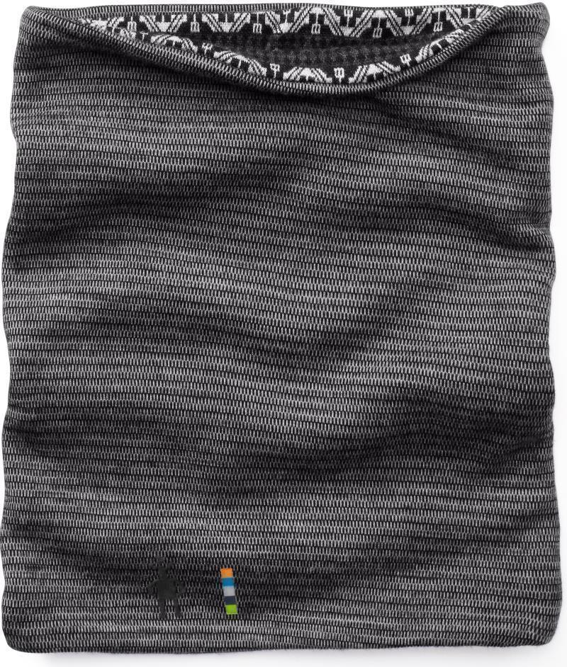 Thermal (250) Merino Reversible Pattern Neck Gaiter - Black / Charcoal 2