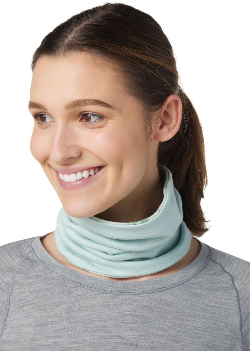 Thermal (250) Merino Reversible Pattern Neck Gaiter - Jade Marble 3