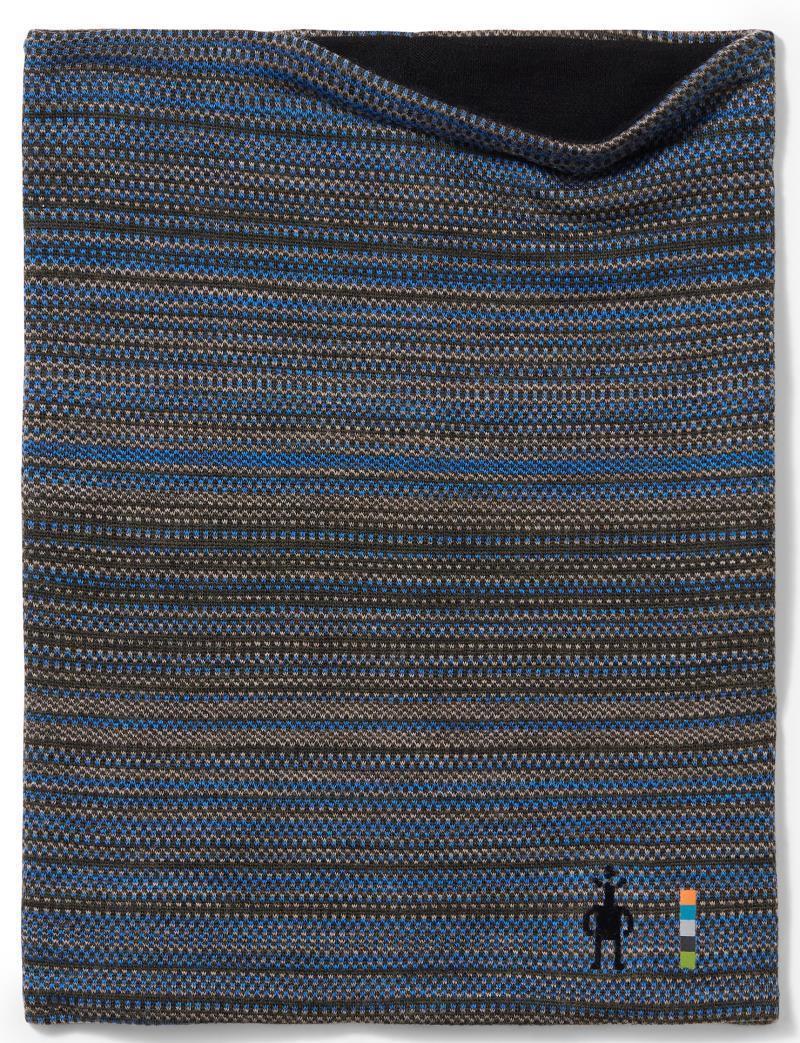 Thermal (250) Merino Reversible Pattern Neck Gaiter - Laguna Blue Heather Color Shift 1