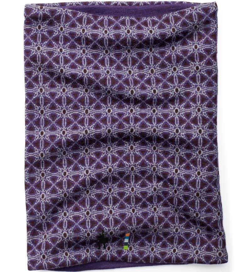 Thermal (250) Merino Reversible Pattern Neck Gaiter - Mountain Purple 1