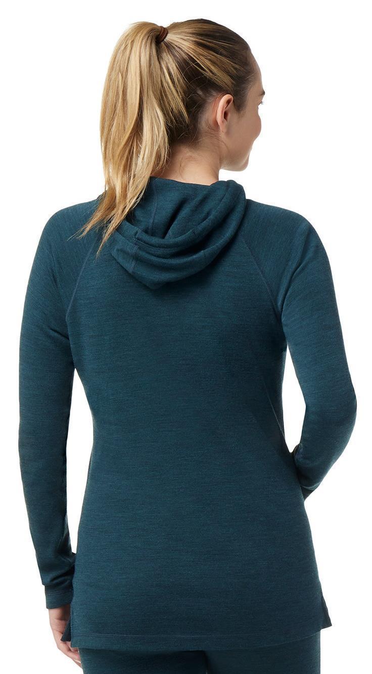 Thermal Merino (250) Drape Neck Hoodie - Womens - Twilight Blue Heather 3