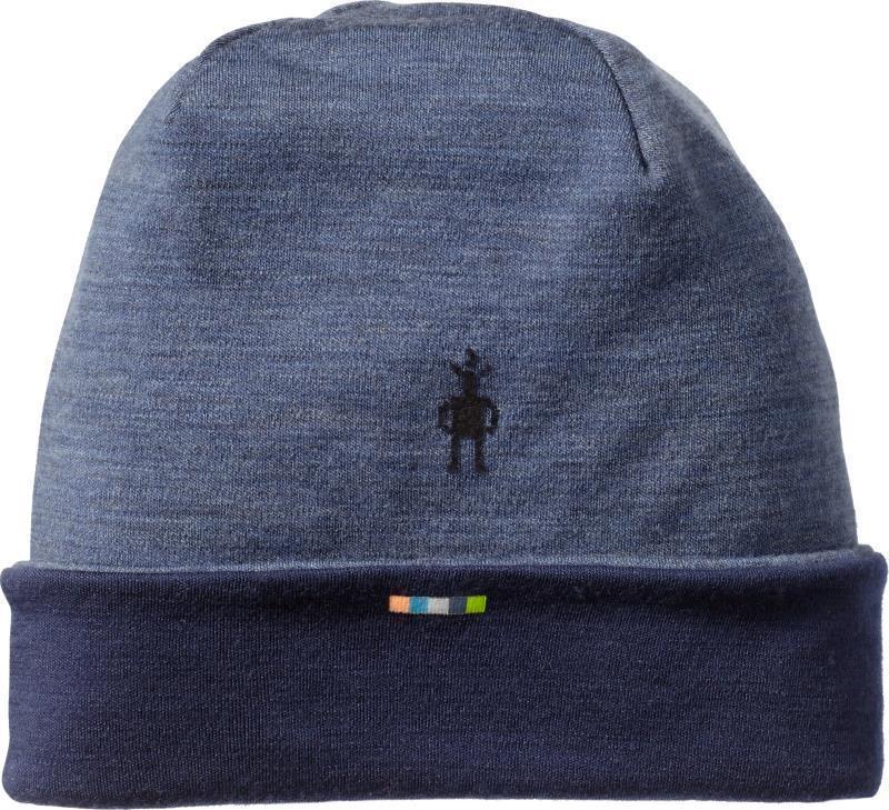 Thermal Merino (250) Reversible Cuffed Beanie - Dark Blue Steel Heather 1