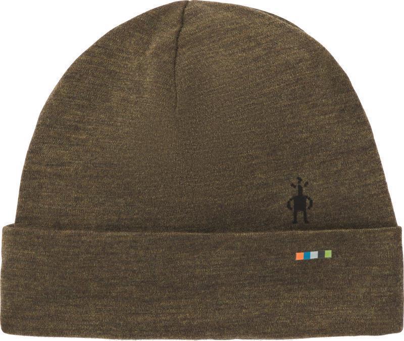Thermal Merino (250) Reversible Cuffed Beanie - Military Olive Heather 1
